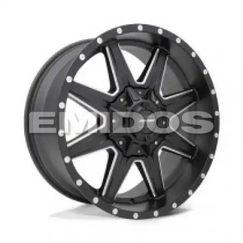 Pro Comp PA48 QUICK 8 SATIN BLACK MILLED 8x180 20R 9 124.2 BNK