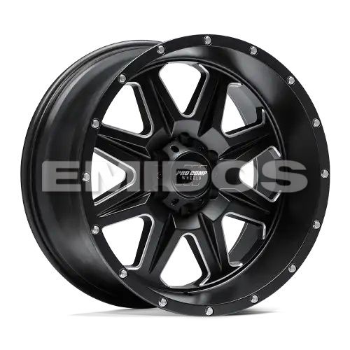 Pro Comp PA63 RECON SATIN BLACK MILLED 8x170 20R 10 125.1 -18