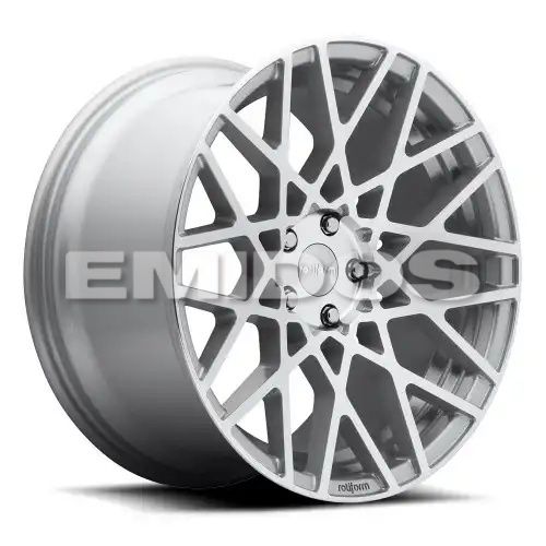 ROTIFORM R110 BLQ GLOSS SILVER MACHINED 5x112 19R 8.5 66.56 45
