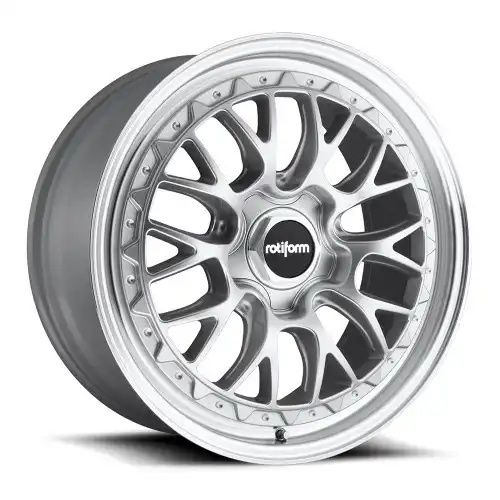 ROTIFORM R155 LSR GLOSS SILVER MACHINED 5x112 18R 8.5 66.56 45
