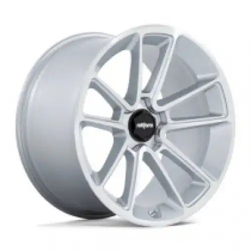 ROTIFORM R192 BTL GLOSS SILVER W/ MACHINED FACE 5x120 21R 10.5 74.1 15