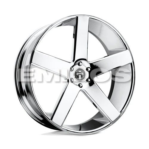 DUB S115 BALLER CHROME PLATED 5x115 24R 9 71.5 15
