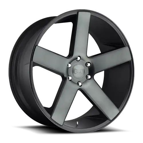 DUB S116 BALLER MATTE BLACK DOUBLE DARK TINT 5x114.3 22R 8.5 72.56 38