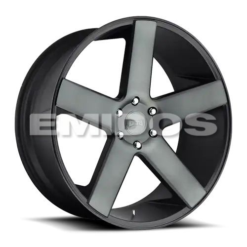 DUB S116 BALLER MATTE BLACK DOUBLE DARK TINT 5x150 22R 9.5 110.1 32
