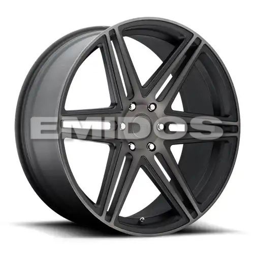 DUB S123 SKILLZ MATTE BLACK DOUBLE DARK TINT 6x135 22R 9.5 87.1 30