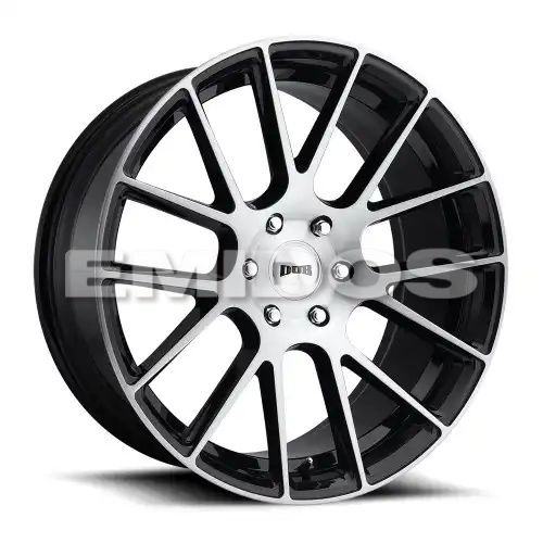 DUB S206 LUXE GLOSS BLACK BRUSHED 6x139.7 22R 9.5 78.1 30