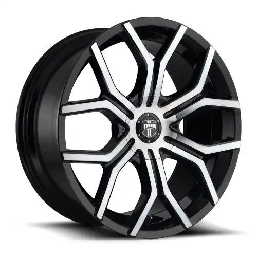DUB S209 ROYALTY GLOSS MACHINED DOUBLE DARK TINT 6x135/139.7 22R 9.5 87.1 30