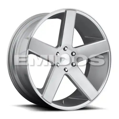 DUB S218 BALLER GLOSS SILVER BRUSHED 6x139.7 24R 10 106.1 19
