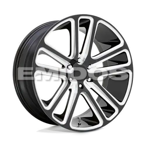 DUB S255 FLEX GLOSS BLACK MILLED 5x127 22R 9.5 78.1 10