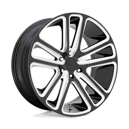 DUB S255 FLEX GLOSS BLACK MILLED 5x115 22R 9.5 71.5 20