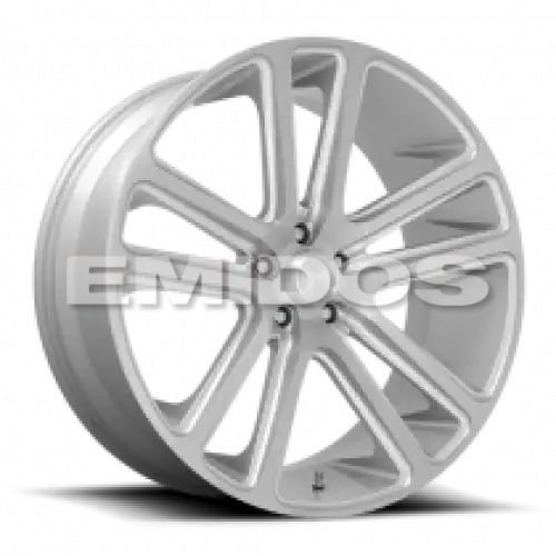 DUB S257 FLEX GLOSS SILVER BRUSHED FACE 6x135 24R 10 87.1 30
