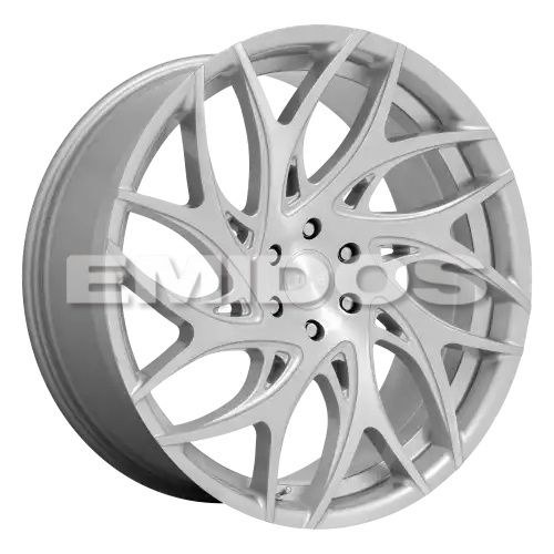 DUB S261 G.O.A.T. SILVER BRUSHED FACE 5x127 22R 9 71.5 35