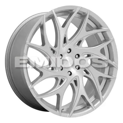 DUB S261 G.O.A.T. SILVER BRUSHED FACE 5x127 24R 10 78.1 10