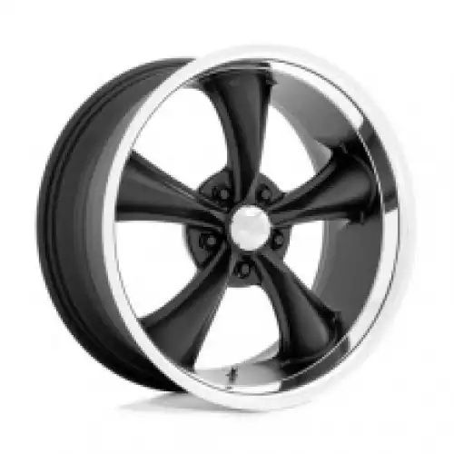 American racing VN338 BOSS TT TEXTURED BLACK W/ DIAMOND CUT LIP 5x114.3 18R 8 72.56 2