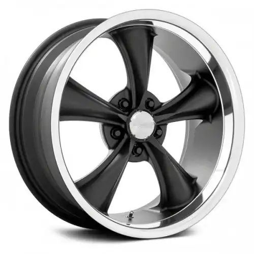 American racing VN338 BOSS TT TEXTURED BLACK W/ DIAMOND CUT LIP 5x114.3 20R 10 72.56 35