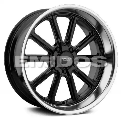 American racing VN507 RODDER GLOSS BLACK W/ DIAMOND CUT LIP 5x127 18R 9.5 78.1 BNK