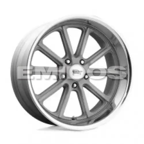 American racing VN507 RODDER VINTAGE SILVER W/ DIAMOND CUT LIP 5x127 18R 9.5 78.1 BNK