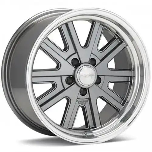 American racing VN527 427 MONO CAST MAG GRAY MACHINED LIP 5x114.3 17R 7 76.5 BNK