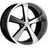 American racing VN701 NOVA GLOSS BLACK MACHINED 5x127 22R 11 78.1 18