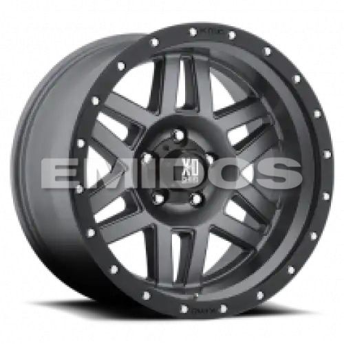 XD Series XD128 MACHETE MATTE GRAY W/ BLACK RING 5x139.7 20R 9 108 18