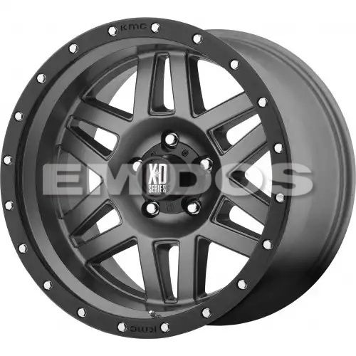 XD Series XD128 MACHETE MATTE GRAY W/ BLACK RING 6x139.7 18R 9 106.1 18