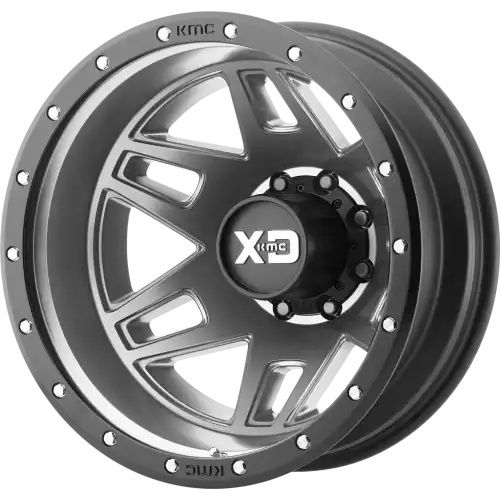 XD Series XD130 MACHETE DUALLY MATTE GRAY W/ BLACK RING 8x165.1 20R 8.25 125.1 -198