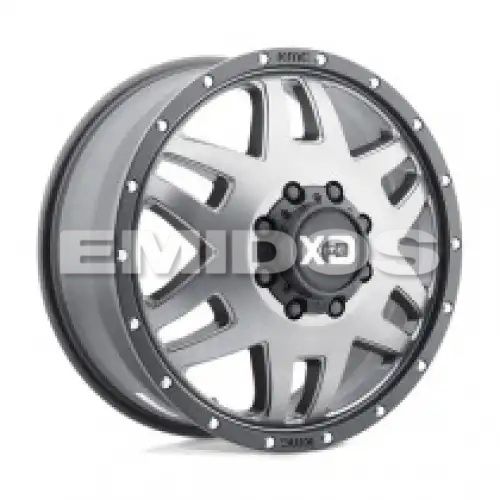 XD Series XD130 MACHETE DUALLY MATTE GRAY W/ BLACK RING 8x165.1 20R 7.5 121.5 -152