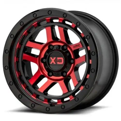 XD Series XD140 RECON GLOSS BLACK MACHINED W/ RED TINT 6x139.7 18R 8.5 106.1 18