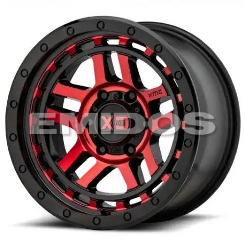 XD Series XD140 RECON GLOSS BLACK MACHINED W/ RED TINT 6x139.7 18R 8.5 106.1 18