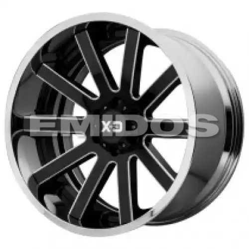 XD Series XD200 HEIST GLOSS BLACK MILLED CENTER W/ CHROME LIP 5x139.7 20R 12 78.1 -44