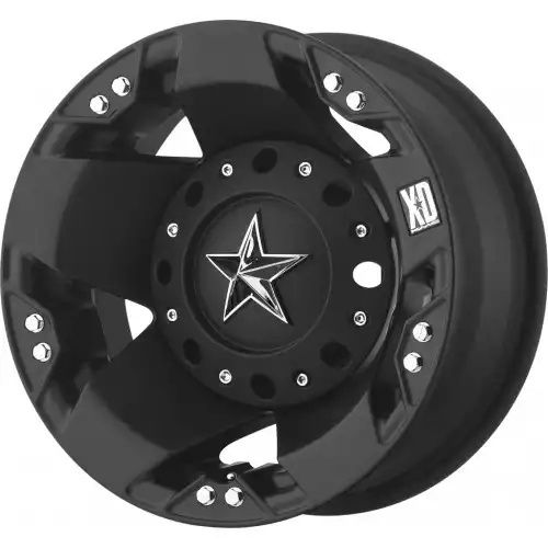XD Series XD775 ROCKSTAR DUALLY MATTE BLACK REAR 8x165.1 16R 6 125.1 -134