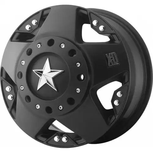 XD Series XD775 ROCKSTAR DUALLY MATTE BLACK FRONT 8x165.1 17R 6 125.1 111