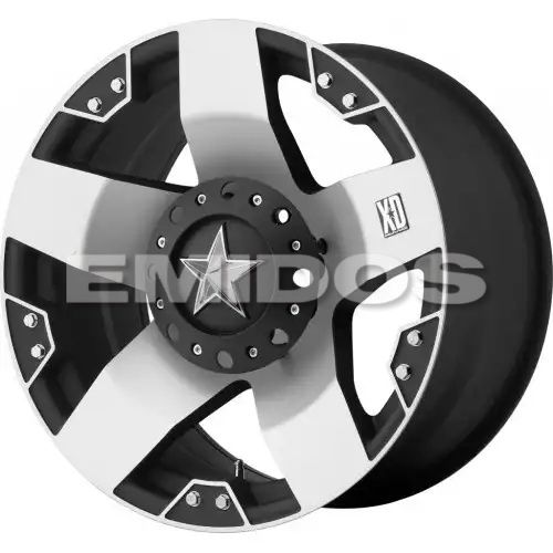XD Series XD775 ROCKSTAR MACHINED FACE W/ BLK WINDOWS 5x139.7 17R 9 108 -12