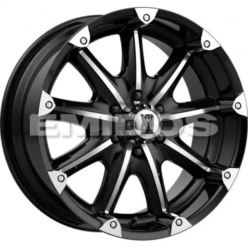 XD Series XD779 BADLANDS GLOSS BLACK MACHINED 5x139.7 20R 9 108 18