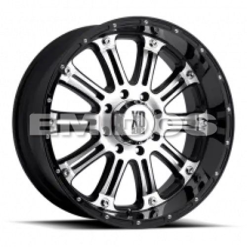 XD Series XD795 HOSS GLOSS BLACK MACHINED 5x114.3 16R 8 72.56 BNK