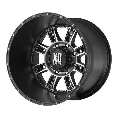 XD Series XD809 RIOT MATTE BLACK MACHINED 6x135 18R 9 87.1 18