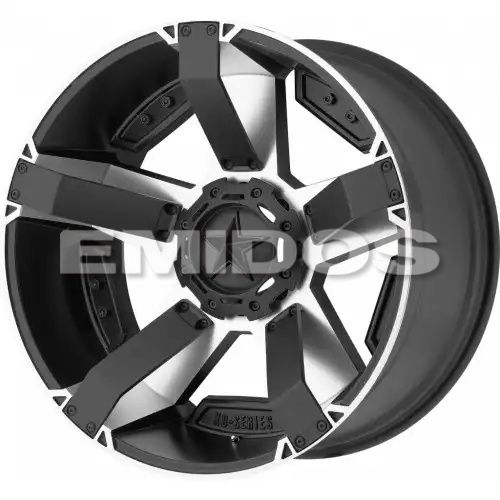 XD Series XD811 ROCKSTAR II MATTE BLACK MACHINED W/ ACCENTS 8x165.1 17R 8 130.81 10