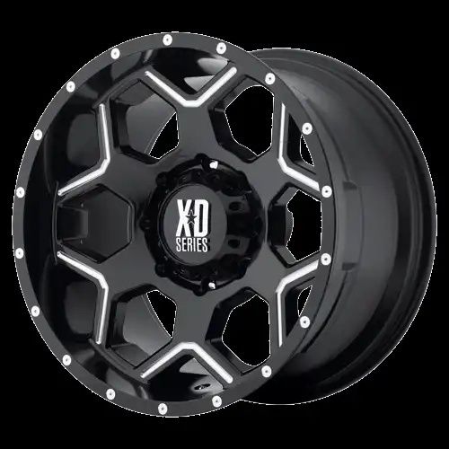 XD Series XD812 CRUX GLOSS BLACK MILLED 6x135 20R 9 87.1 18