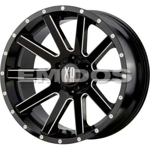 XD Series XD818 HEIST GLOSS BLACK MILLED 6x135 20R 9 87.1 30