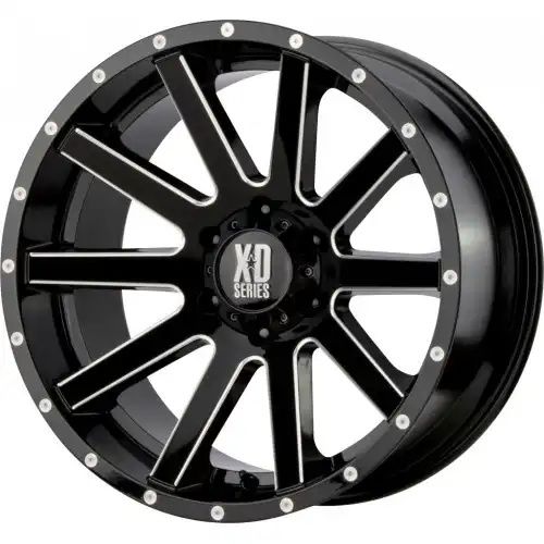 XD Series XD818 HEIST GLOSS BLACK MILLED 6x139.7 16R 8 106.1 10