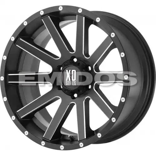 XD Series XD818 HEIST SATIN BLACK MILLED 5x120 17R 8 74.1 35