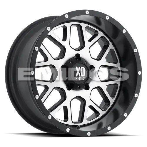 XD Series XD820 GRENADE SATIN BLACK W/ MACHINED FACE 8x165.1 20R 10 125.1 -24