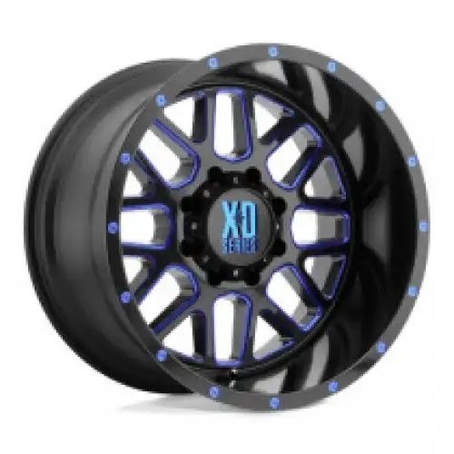 XD Series XD820 GRENADE SATIN BLACK MILLED W/ BLUE TINTED CLEAR COAT 8x170 20R 12 125.1 -44