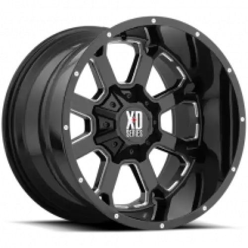 XD Series XD825 BUCK 25 GLOSS BLACK MILLED 8x180 22R 10 124.2 -18