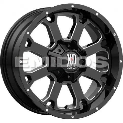 XD Series XD825 BUCK 25 GLOSS BLACK MILLED 5x150 20R 9 110.1 25