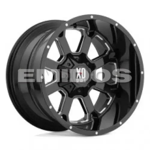 XD Series XD825 BUCK 25 GLOSS BLACK MILLED 8x165.1 20R 9 125.1 BNK