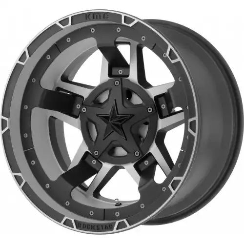 XD Series XD827 ROCKSTAR III MATTE BLACK MACHINED 6x114.3 17R 8 72.56 20