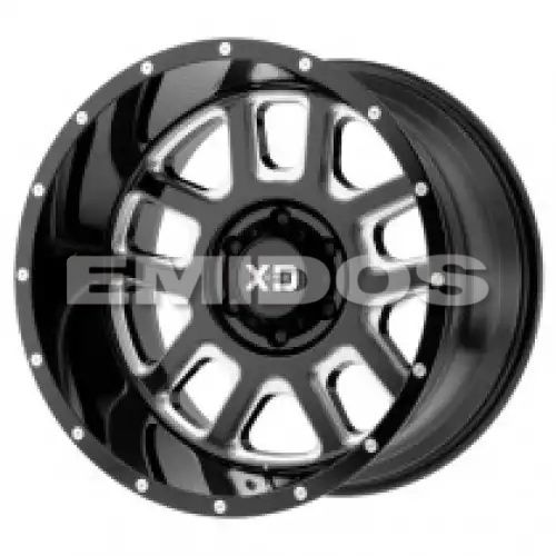 XD Series XD828 DELTA GLOSS BLACK MILLED 5x127 20R 9 72.56 -12