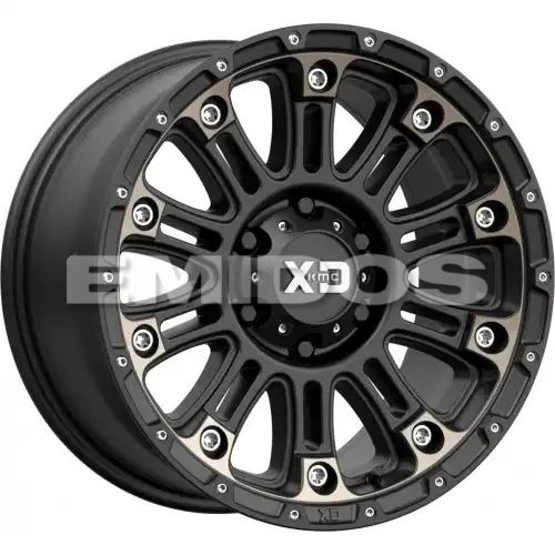 XD Series XD829 HOSS II SATIN BLACK MACH W/ DARK TINT 8x180 20R 9 124.2 18