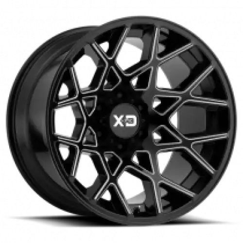 XD Series XD831 CHOPSTIX GLOSS BLACK MILLED 5x127 20R 12 72.56 -44